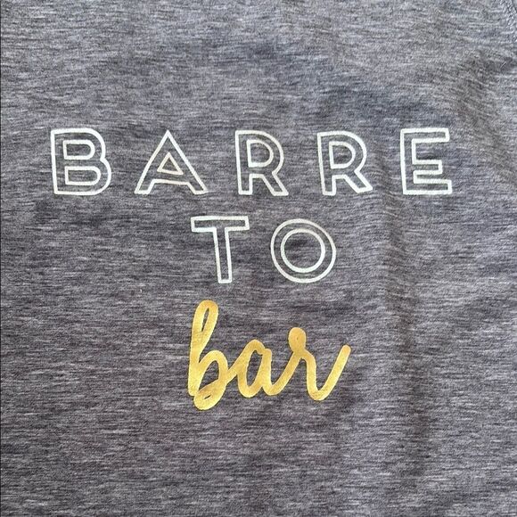 GAP gray Tank Top with Barre to Bar Print Sz s NWT - Picture 4 of 6